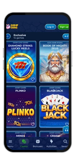 GodOfCoins Casino online